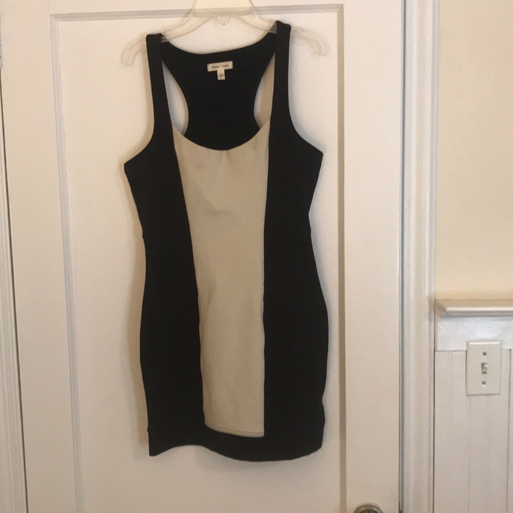 Black and White bodycon dress